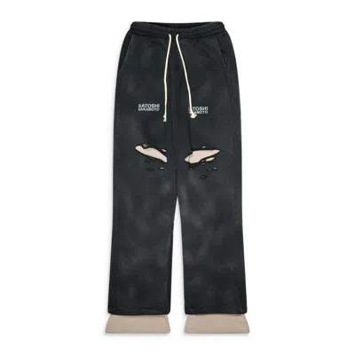 Satoshi Nakamoto Holy Ghost Layered Sweatpant Black