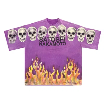 Pre-owned Satoshi Nakamoto Lost Boys Tee 'purple' | Men's Size L