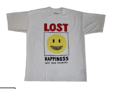 Pre-owned Satoshi Nakamoto Lost Happiness Short Sleeve Tee Shirt White