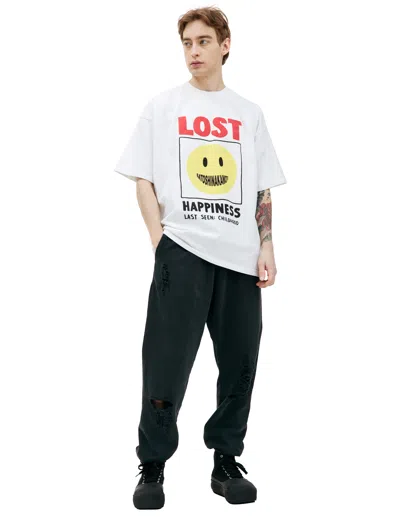 Satoshi Nakamoto Lost Printed T-shirt In White
