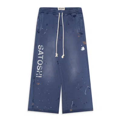 Satoshi Nakamoto Luke Fleece Sweat Blue