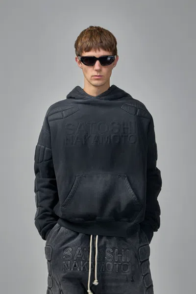 Satoshi Nakamoto Moto Hoodie In Gray