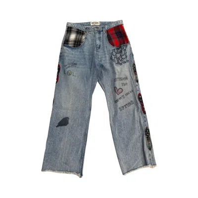 Pre-owned Satoshi Nakamoto Nessa Pant 'blue Denim' | Men's Size 36