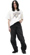 Satoshi Nakamoto Paint Effect Jeans In Multi
