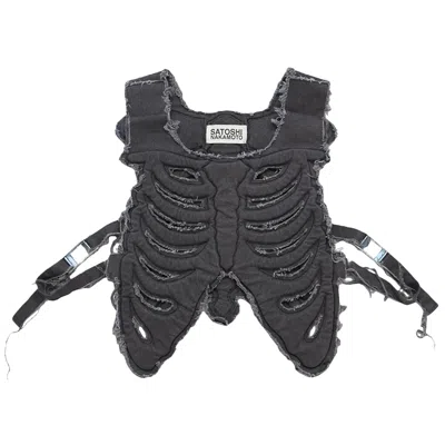 Pre-owned Satoshi Nakamoto Skeleton Vest 'black' | Men's Size Onesize