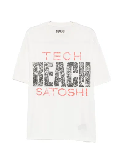 Satoshi Nakamoto Slogan-print T-shirt In White