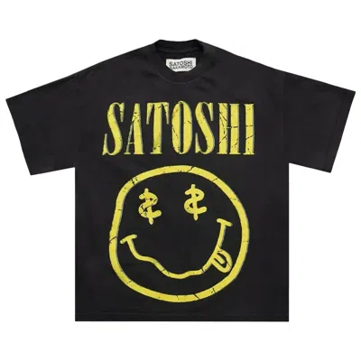 Pre-owned Satoshi Nakamoto Smiley Tee 'black' | Men's Size M