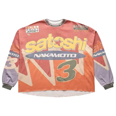Pre-owned Satoshi Nakamoto Speedway Long-sleeve T-shirt 'multicolor' | Multi-color | Men's Size S