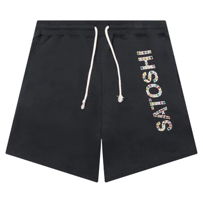 Pre-owned Satoshi Nakamoto Studded Logo Shorts 'black' | Men's Size Xxl