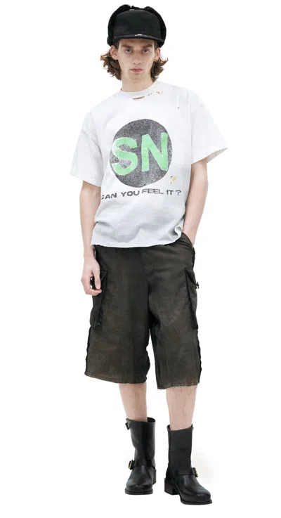 Satoshi Nakamoto White T-shirt With Logo In Multi