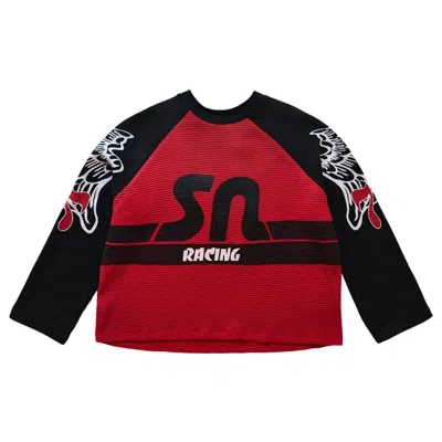 Pre-owned Satoshi Nakamoto Wings Long-sleeve 'red' | Men's Size S