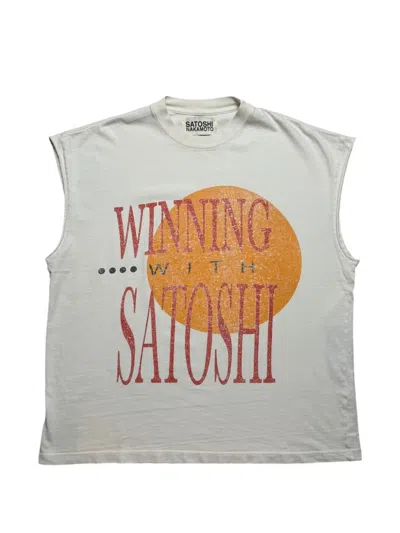 Satoshi Nakamoto Winning With Sleeveless T-shirt In Multi