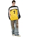Satoshi Nakamoto Star-print Sweatshirt In Yellow