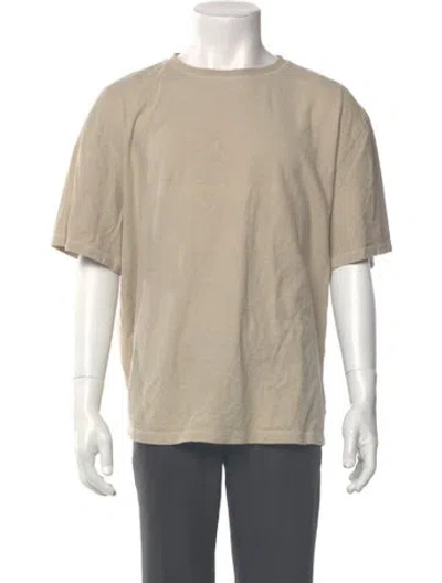 Pre-owned Satta Crew Neck Short Sleeve T-shirt In Neutrals