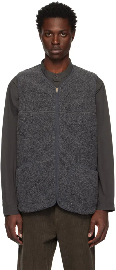 Satta Gray Sibsi Vest In Charcoal