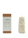 Satta Rock Candle In White