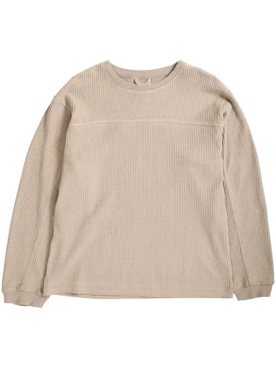 Satta Waffle-knit Jumper In Neutrals