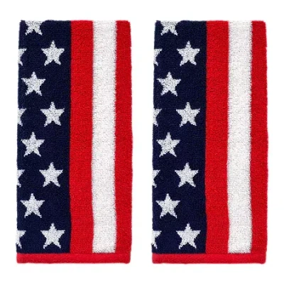 Saturday Knight American Flag 2-pc. Hand Towel In Blue