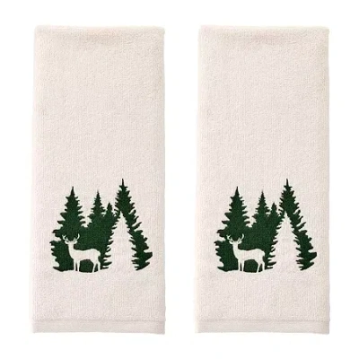 Saturday Knight Deer 2-pc. Hand Towel In Neutral