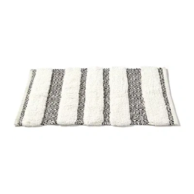 Saturday Knight Geo Bath Rug In Black