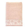 Saturday Knight Heather Snowflake Bath Towel Embellished Holiday Bath Towel In Pink