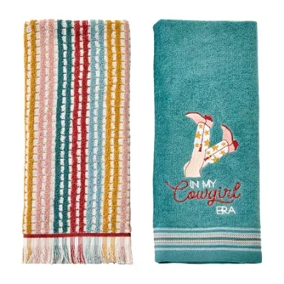 Saturday Knight In My Cowgirl Era 2pc. Hand Towel Set 2-pc. Hand Towel In Multi