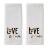 Saturday Knight Love Is Love 2-pc. Hand Towel In White