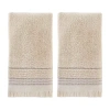 Saturday Knight Neutral Nuances Jude 2-pk Hand Towels In Brown