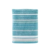 Saturday Knight Neutral Nuances Seabrook Stripe Bath Towel In Blue