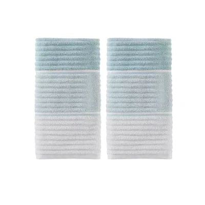 Saturday Knight Planet Ombre 2-pk Hand Towels In Blue