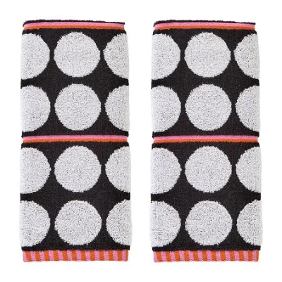 Saturday Knight Polka Dot Grande 2-pc. Hand Towel In Multi