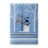 Saturday Knight Winter Friends Holiday Bath Towel In Blue