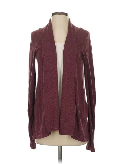 Pre-owned Saturday Sunday Cardigan Sweater In Burgundy