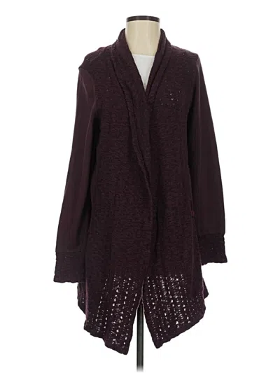 Pre-owned Saturday Sunday Cardigan Sweater In Burgundy