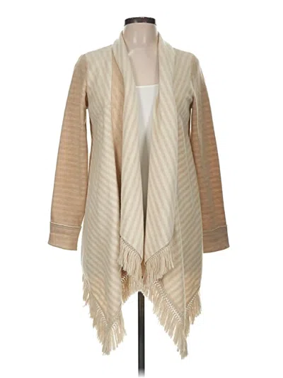 Pre-owned Saturday Sunday Cardigan Sweater In Tan