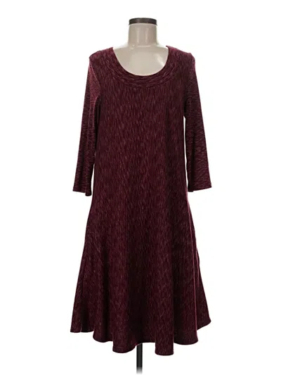 Pre-owned Saturday Sunday Casual Dress In Burgundy