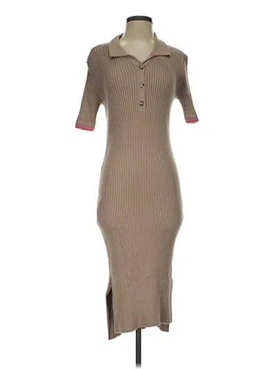 Pre-owned Saturday Sunday Casual Dress In Tan