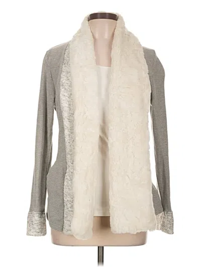Pre-owned Saturday Sunday Faux Fur Vest In Ivory