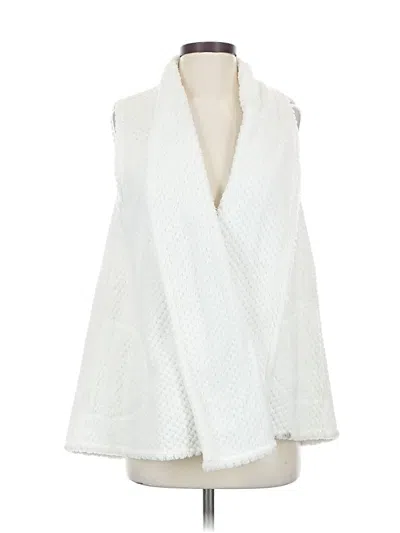Pre-owned Saturday Sunday Faux Fur Vest In White