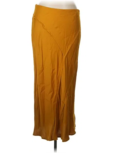Pre-owned Saturday Sunday Formal Skirt In Gold