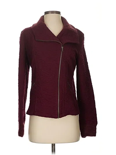 Pre-owned Saturday Sunday Jacket In Burgundy