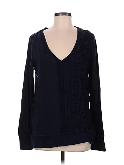 Pre-owned Saturday Sunday Long Sleeve Blouse In Blue