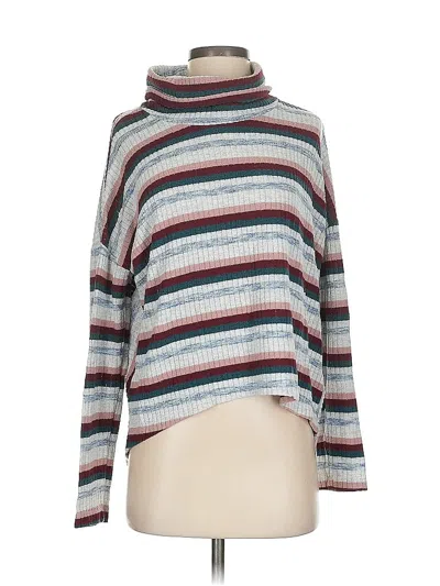 Pre-owned Saturday Sunday Long Sleeve Top Gray Turtleneck Tops