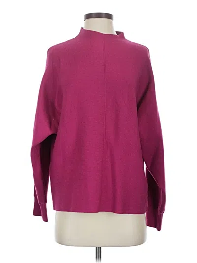 Pre-owned Saturday Sunday Long Sleeve Turtleneck In Burgundy
