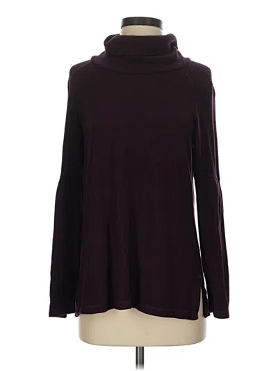 Pre-owned Saturday Sunday Long Sleeve Turtleneck In Burgundy