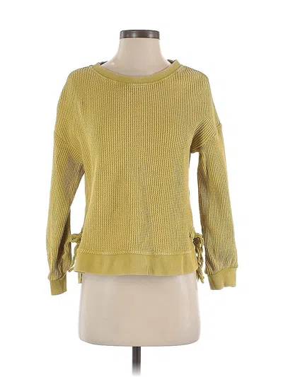 Pre-owned Saturday Sunday Pullover Sweater In Yellow