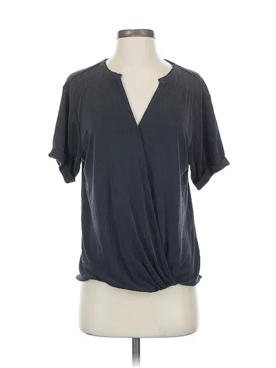 Pre-owned Saturday Sunday Short Sleeve Blouse In Black