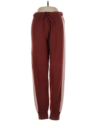 Pre-owned Saturday Sunday Track Pants In Burgundy