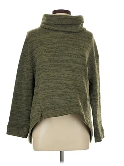 Pre-owned Saturday Sunday Turtleneck Sweater In Green