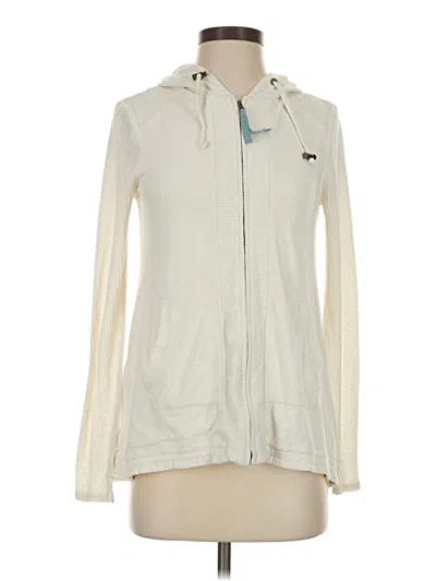 Pre-owned Saturday Sunday Zip Up Hoodie In Ivory